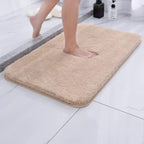 Mirezona Bathroom Floor Mat Plush Microfiber Grey