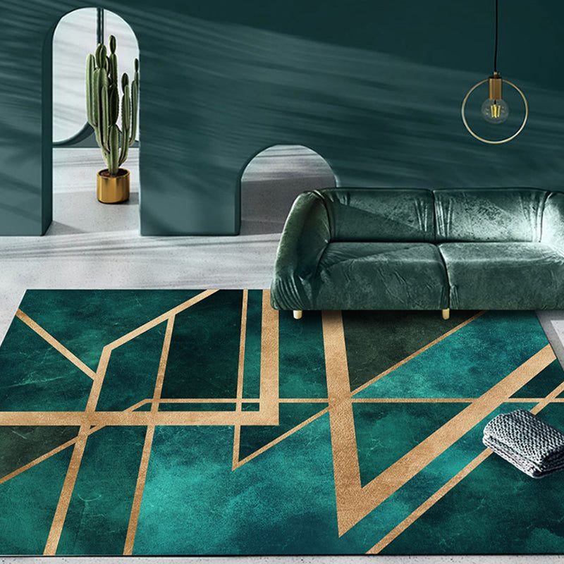 Mirezona Geometric Polyester Rug Modern Design Living Room