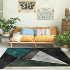 Mirezona Geometric Polyester Rug Modern Design Living Room