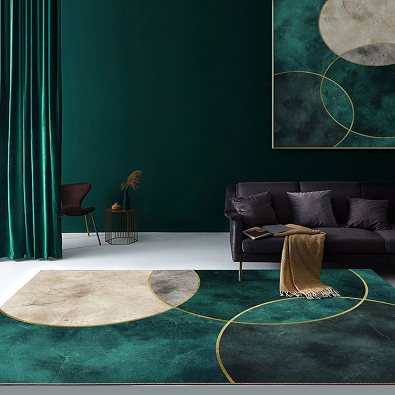 Mirezona Geometric Polyester Rug Modern Design Living Room