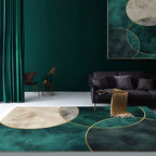 Mirezona Geometric Polyester Rug Modern Design Living Room