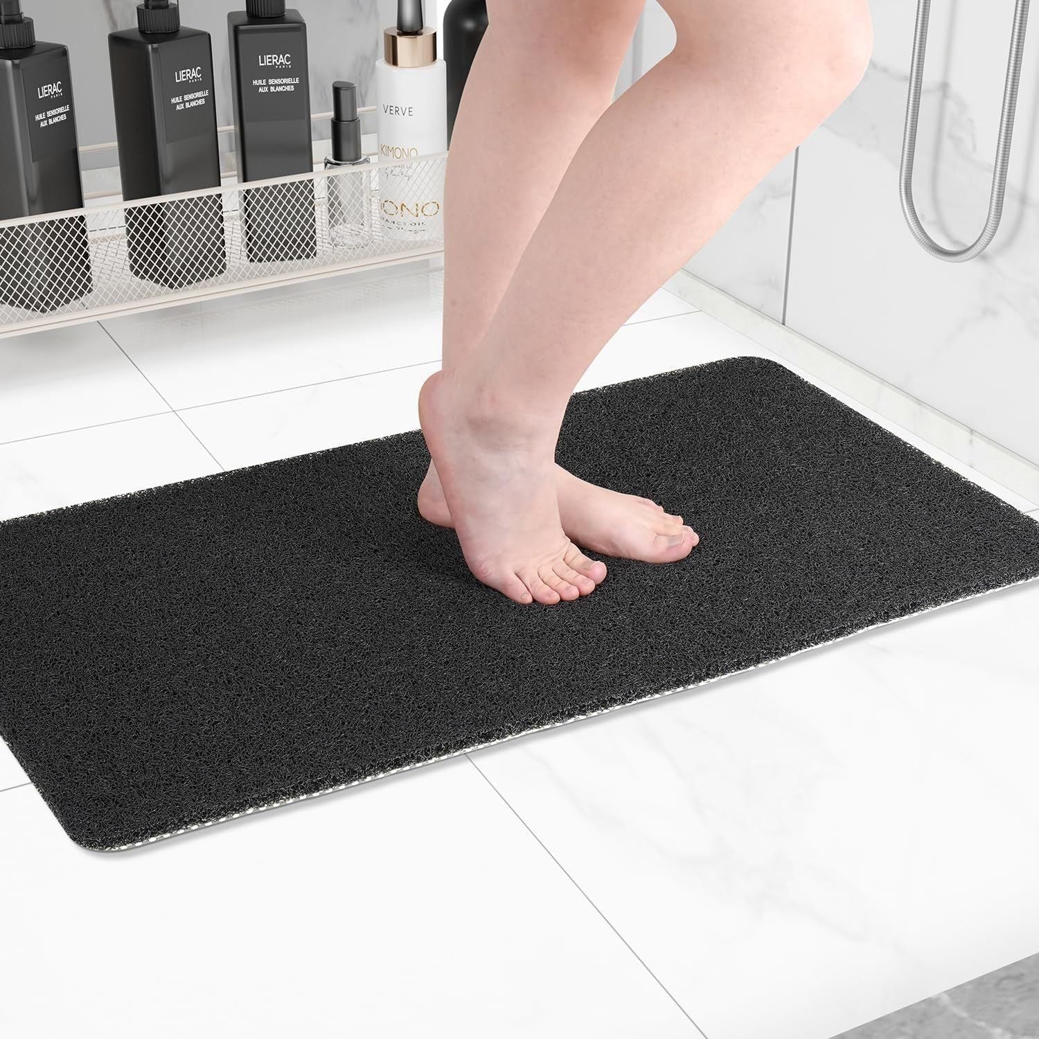 Mirezona Shower Mat Quick-Drying Non-Slip Anti-Mold
