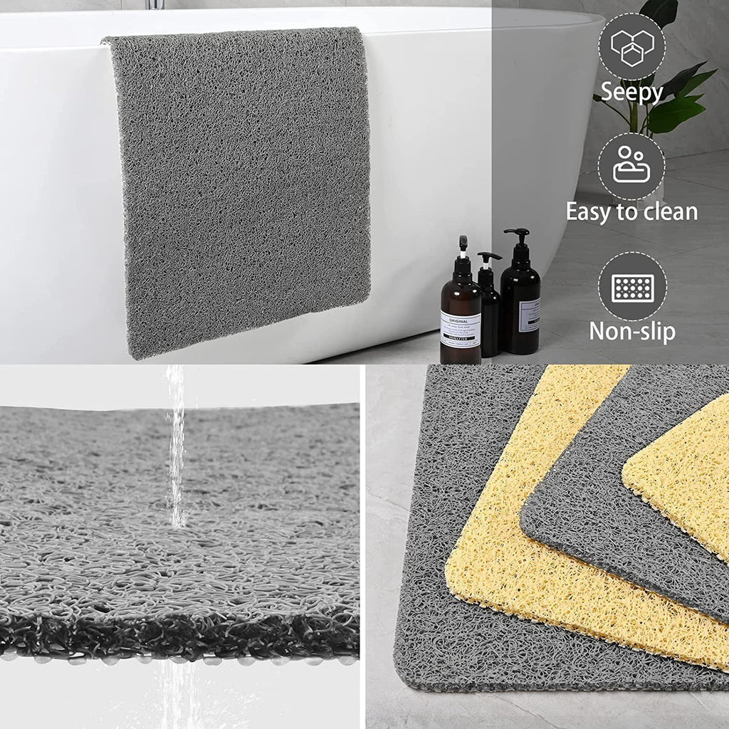 Mirezona Shower Mat Quick-Drying Non-Slip Anti-Mold
