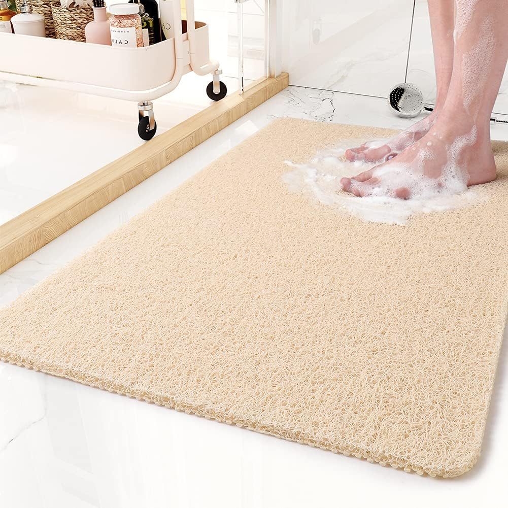 Mirezona Shower Mat Quick-Drying Non-Slip Anti-Mold