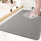 Mirezona Shower Mat Quick-Drying Non-Slip Anti-Mold
