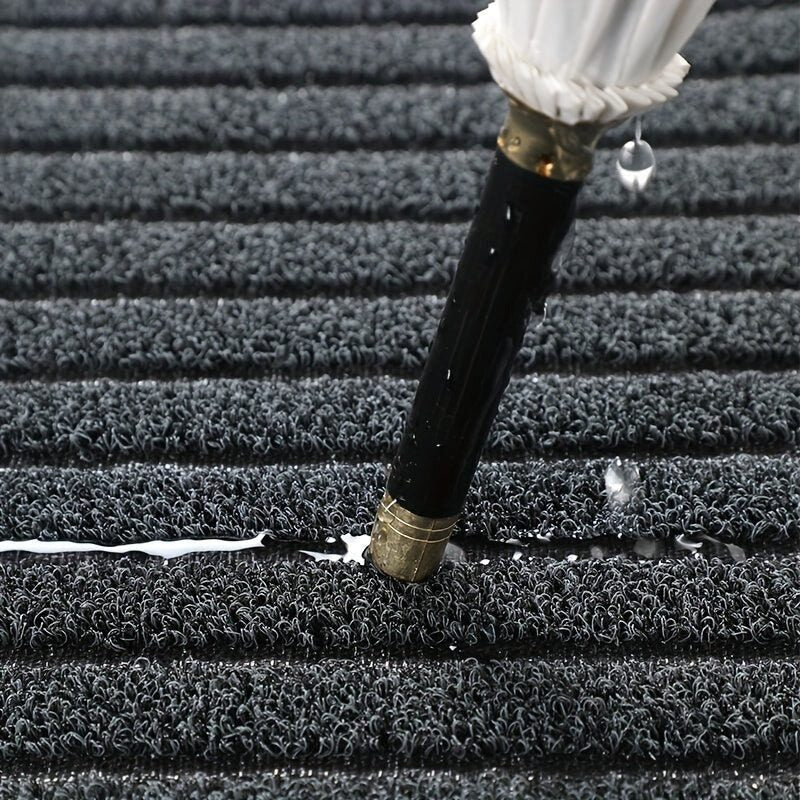 Mirezona Striped Door Mat Anti-Slip Indoor Outdoor Use